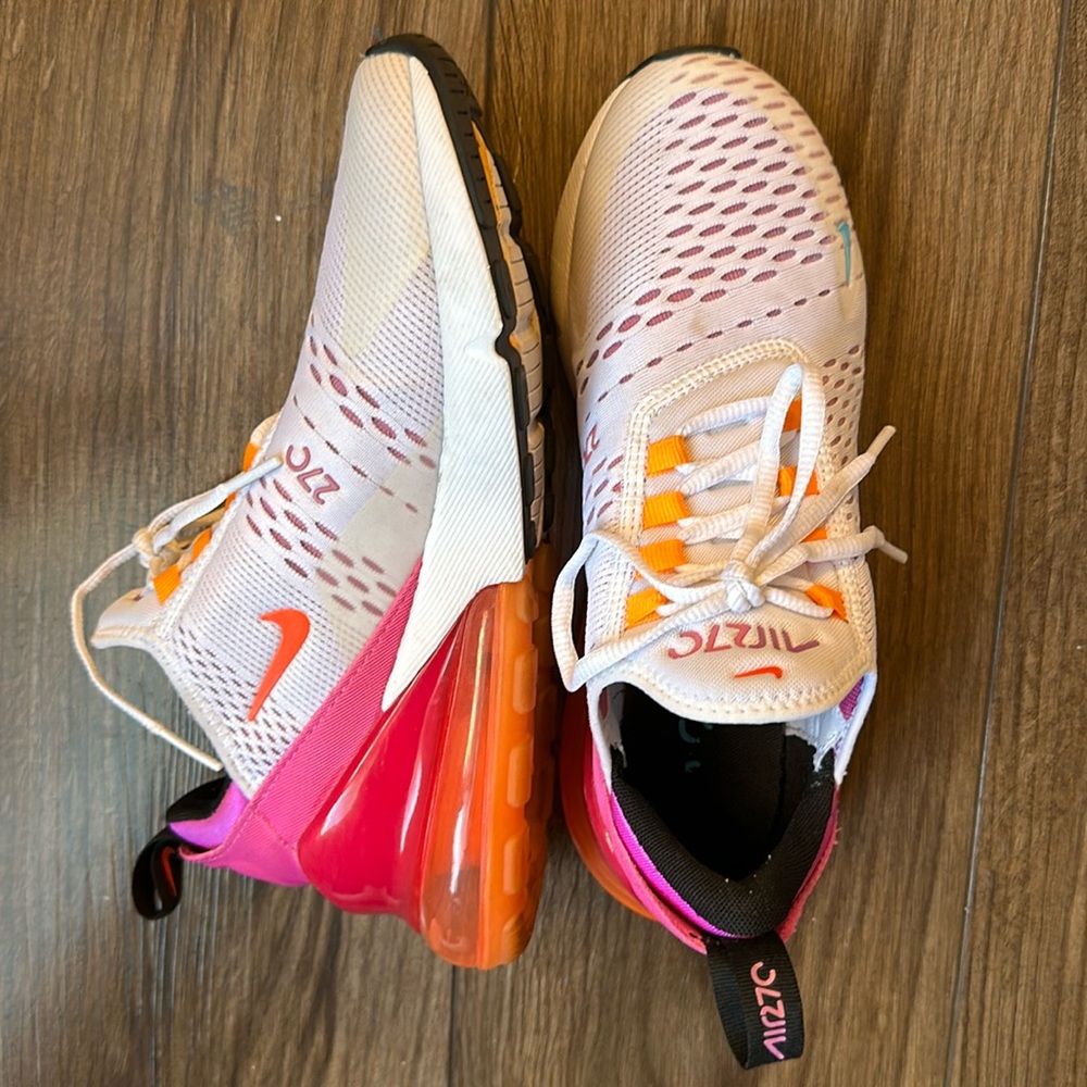 Nike Air 70 pink and orange sneakers